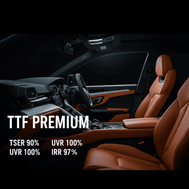 Premium Thermal Tint for Medium Cars